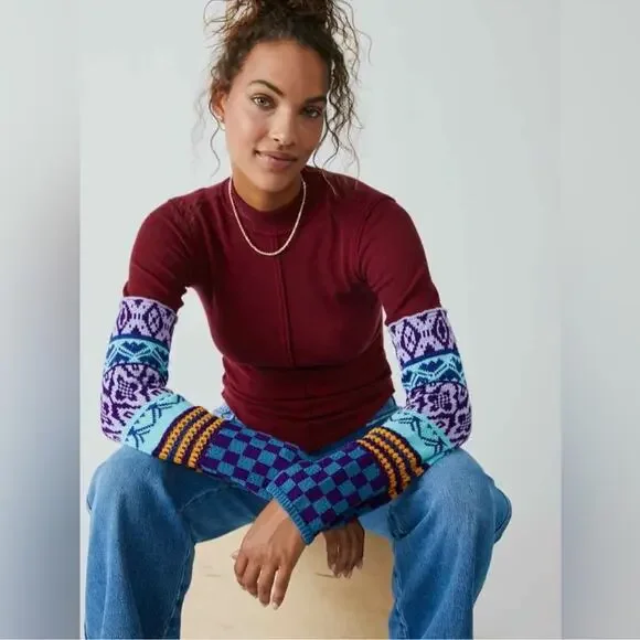 NWT Free People Gorgeous Thermal Cuff Long Sleeve Top - Picture 2 of 9